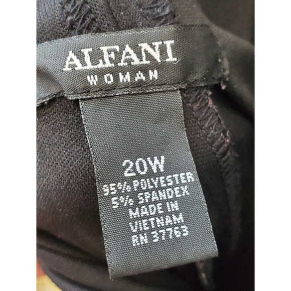 Alfani Women's Multicolor Polyester V-Neck Sleeveless Knee Length Dress Size 20W - Picture 8 of 11